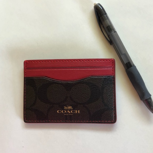 COACH Card Case Signature Canvas - Picture 5 of 7